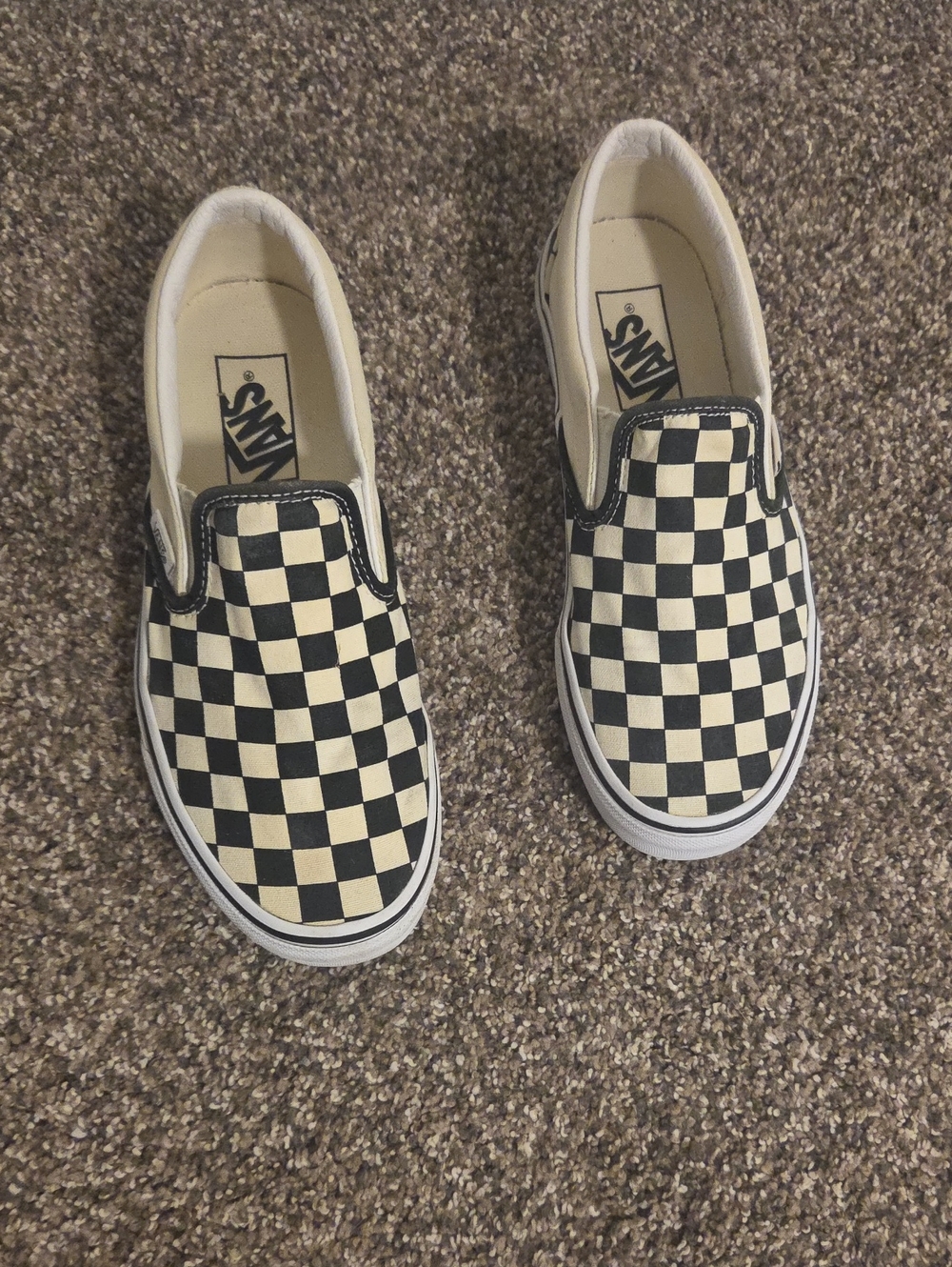 Vans Checkerboard Classic Slip-On - Black & Cream